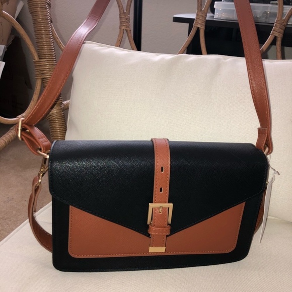 Black and Brown Crossbody